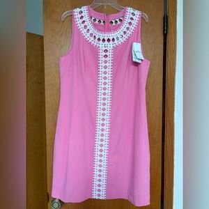 NWT Lilly Pulitzer Mila Confetti pink shift dress 14